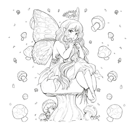 Pop Manga Paint and Ink Coloring Book