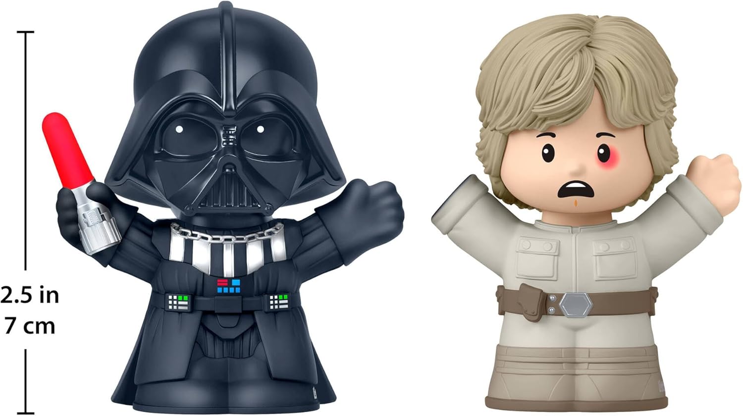 Little People COLLECTOR STAR WARS: I Am Your Father Special Edition Set for Fans, Darth Vader & Luke Skywalker Figures in Display Box, JFW74