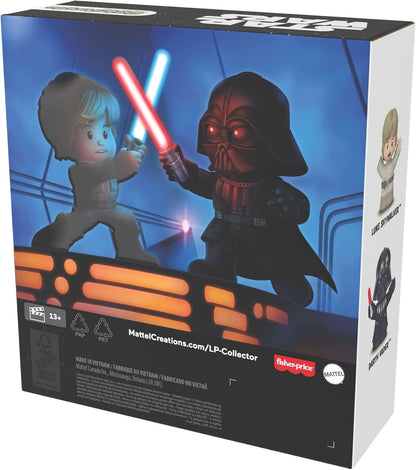 Little People COLLECTOR STAR WARS: I Am Your Father Special Edition Set for Fans, Darth Vader & Luke Skywalker Figures in Display Box, JFW74
