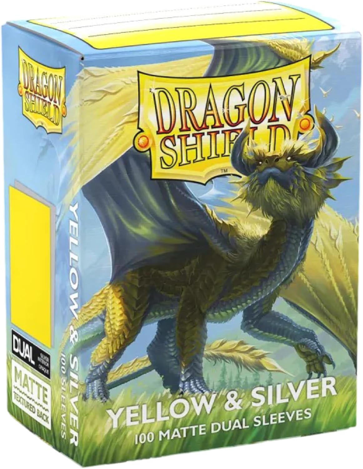 Dragon Shield: Matte - Dual Yellow & Silver (100