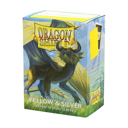 Dragon Shield: Matte - Dual Yellow & Silver (100