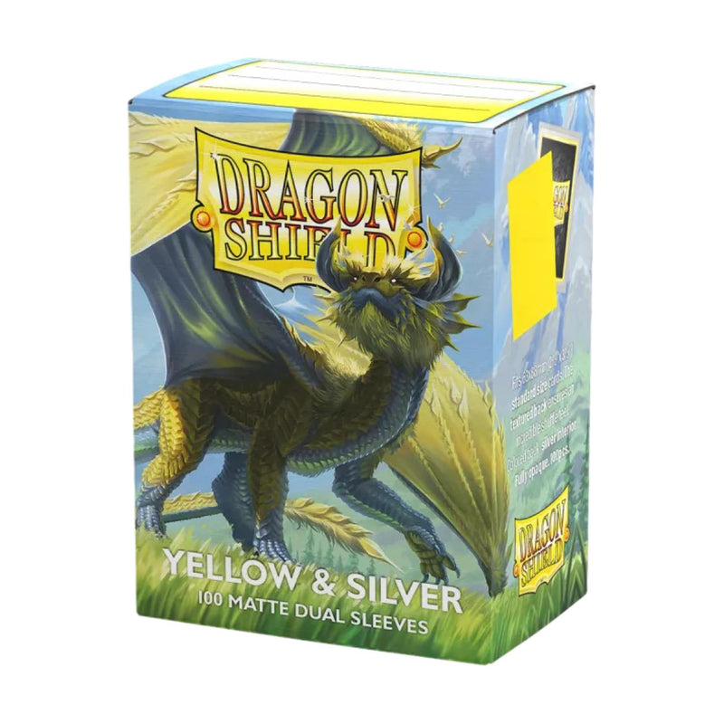 Dragon Shield: Matte - Dual Yellow & Silver (100