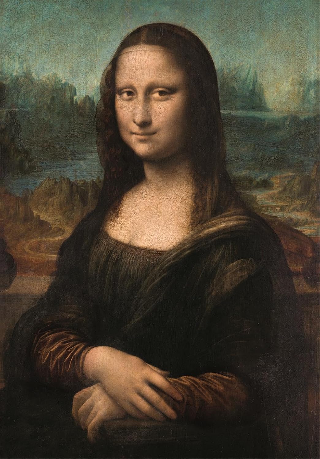 Clementoni Puzzle Museum Mona Lisa 1000 Stücke - Puzzle für Erwachsene 14-99 Jahre, Geschenk für Mann und Frau, Made in Italy, 37085