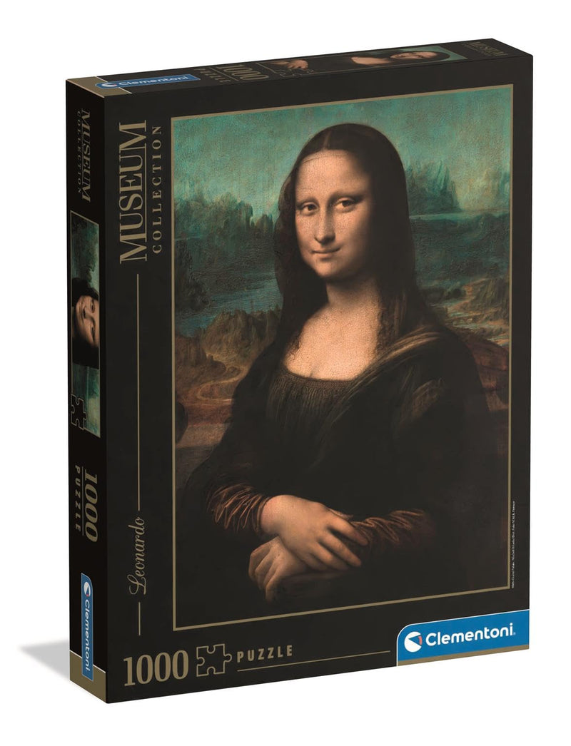 Clementoni Puzzle Museum Mona Lisa 1000 Stücke - Puzzle für Erwachsene 14-99 Jahre, Geschenk für Mann und Frau, Made in Italy, 37085