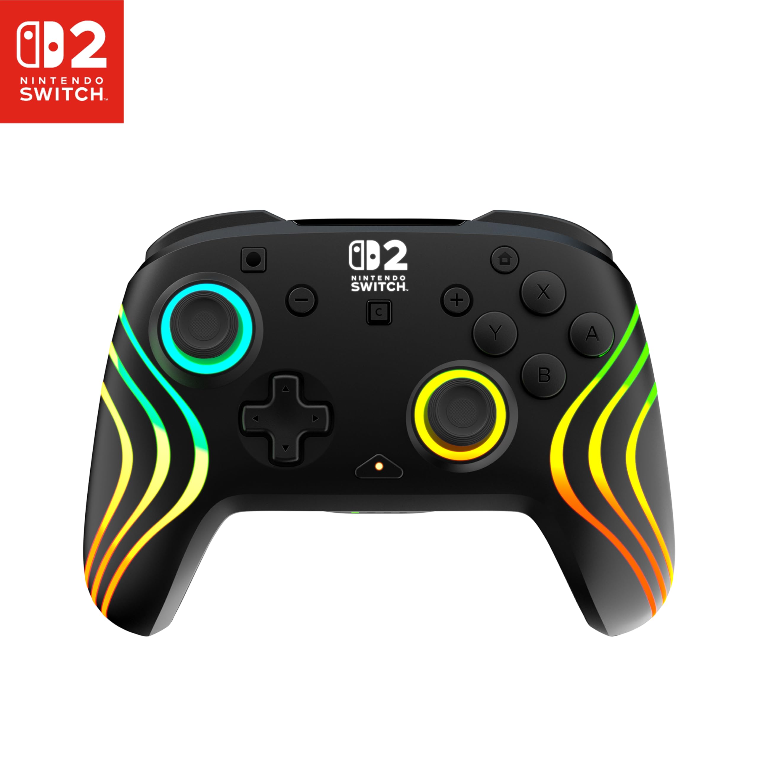 Turtle Beach Afterglow Wave Nero Controller da gaming RGB wireless con licenza ufficiale per Nintendo Switch 2