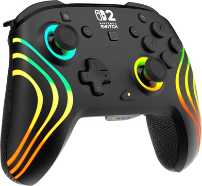 Turtle Beach Afterglow Wave Nero Controller da gaming RGB wireless con licenza ufficiale per Nintendo Switch 2
