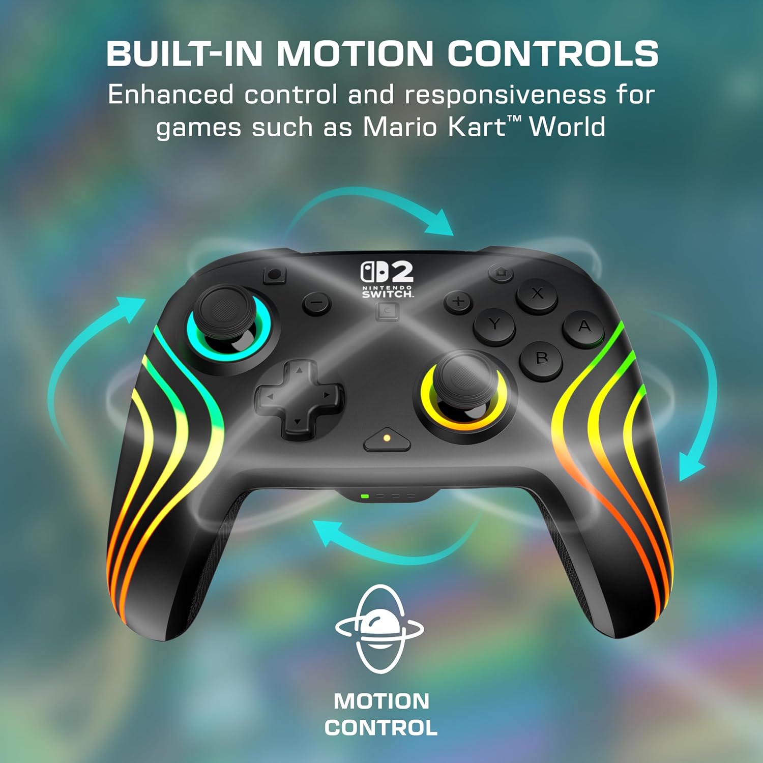 Turtle Beach Afterglow Wave Nero Controller da gaming RGB wireless con licenza ufficiale per Nintendo Switch 2