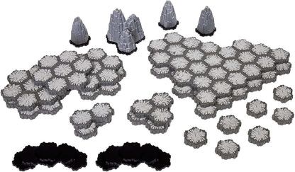 Renegade Games: Heroscape - The Caverns of Valhalla Terrain Expansion - 34pc, Dungeon Hexes & Rocky Outcrops Tiles, Hex-Based Miniature Game Accessory