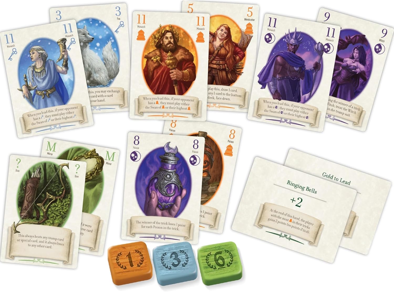 Renegade Games : The Fox in The Forest Deluxe Edition - Trick Taking Card Game, New Modules & Illustrations, Special Cards, Ages 10+, 2 Players
