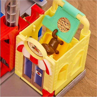 PAW Patrol - Pup Squad Search & Rescue Politiebureau - Speelset met Racer Chase Humdinger & Kattenvriendje - Speelsets