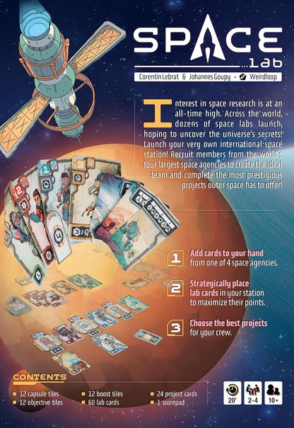 Studio H Space Lab Board Game, 4 Players, Ages 10+Space Theme, Strategy Game