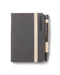 IF Bookaroo Notebook - A7 Pocket and Handbag size Notebook plus Black Ballpoint Pen, 192 pages - Charcoal