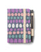 IF Bookaroo Notebook - A7 Pocket and Handbag size Notebook plus Black Ballpoint Pen, 192 pages - Pastels Cream - Dots