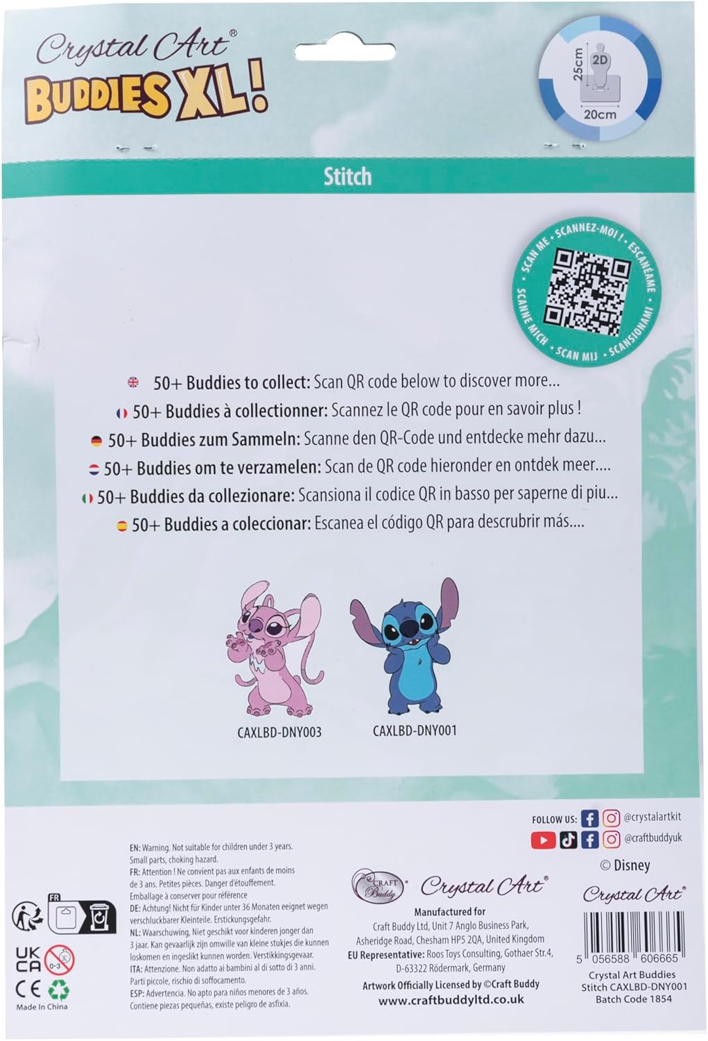 Stitch Crystal Art XL Buddy
