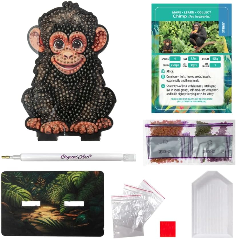 Chimp Crystal Art Buddy