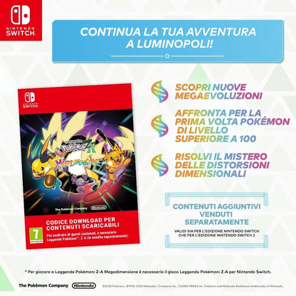 Leggende Pokémon: Z-A, Videogioco Nintendo, Ed. Italiana, Versione su scheda