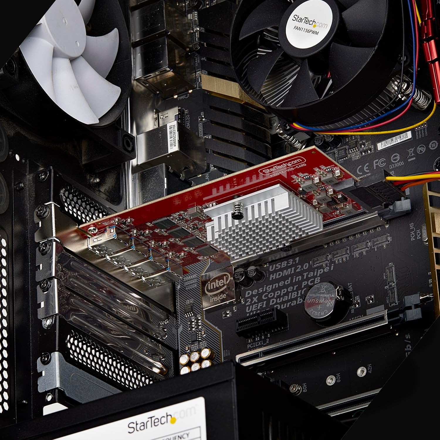 StarTech 4-Port USB-A 10Gbps PCIe Card, 4x Independent USB 3.2 Controllers, PCI Express 3.0 Expansion Card, TAA