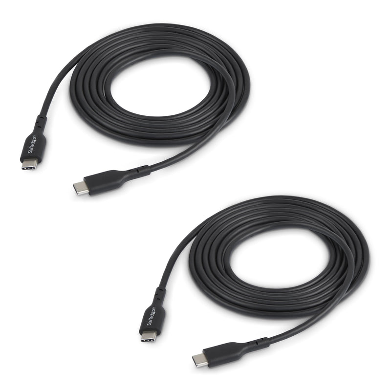 Startech.Com - Usb Cable - Usb-C (M) To Usb-C (M) - Usb 2.0 - 3 A - 1 M - Usb Power Delivery (60W) - Black (Pack Of 2)