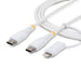 Startech.Com - Usb Cable - Usb-C (M) To Usb-C (M) - Usb 2.0 - 3 A - 2 M - 2-In-1, Usb Power Delivery (60W), Up To 480 Mb