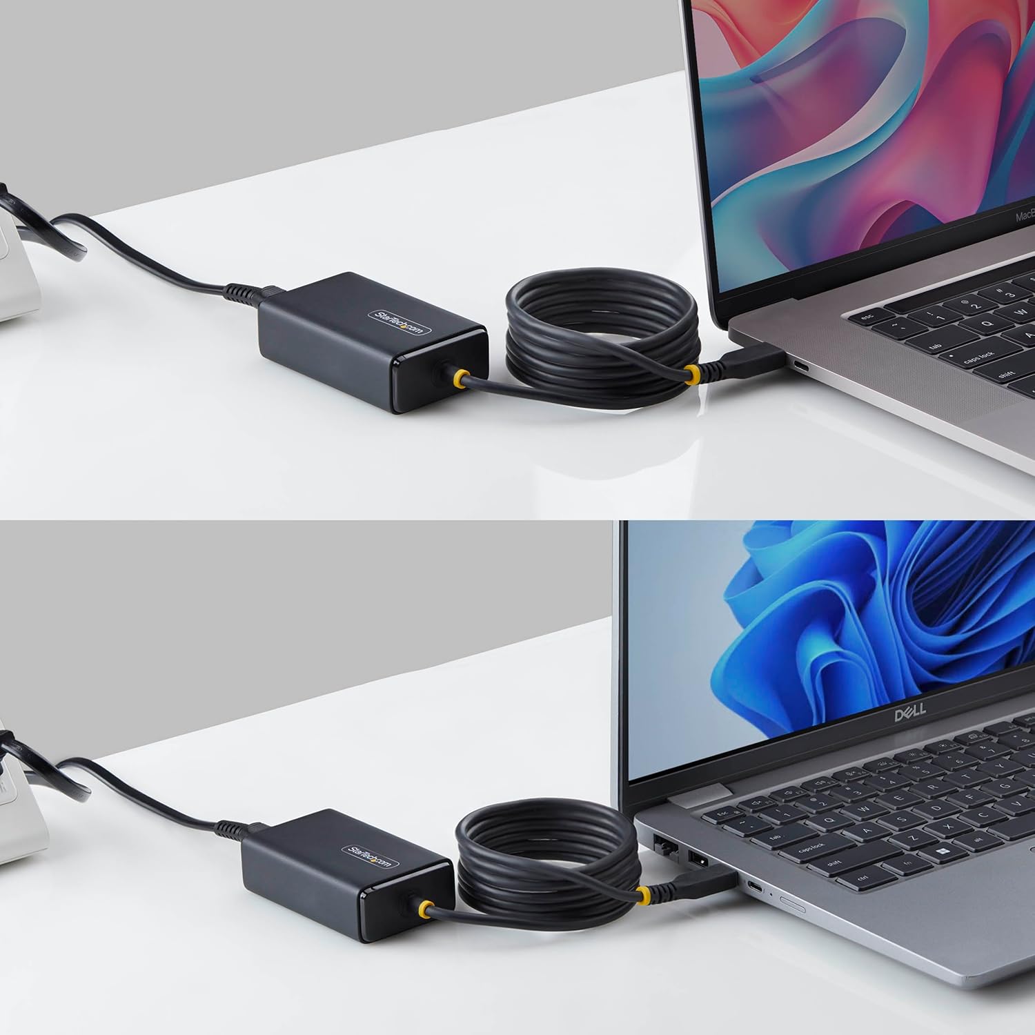StarTech.com 165LU-USB-C-CHARGER adattatore e invertitore Interno 65 W Nero (65W USB-C LAPTOP CHARGER - 1.5M USB-C TETHERED CABLE