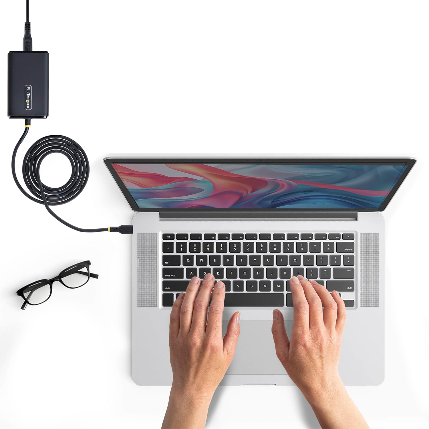 StarTech.com 165LU-USB-C-CHARGER adattatore e invertitore Interno 65 W Nero (65W USB-C LAPTOP CHARGER - 1.5M USB-C TETHERED CABLE