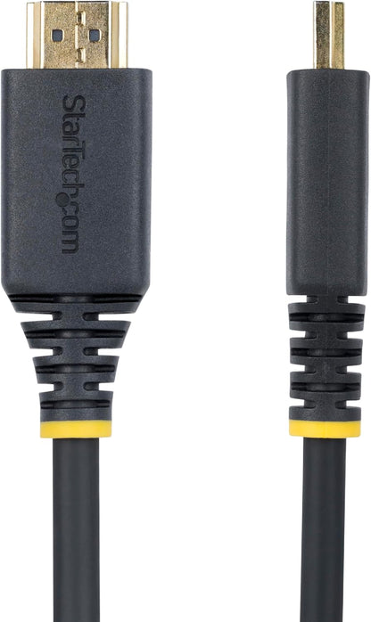 StarTech.com 8ft (2.4m) Premium Certified High Speed HDMI Cable, 4K 60Hz/1440p 144Hz, 18Gbps, UHD HDMI 2.0 Cord, TPE Jacket
