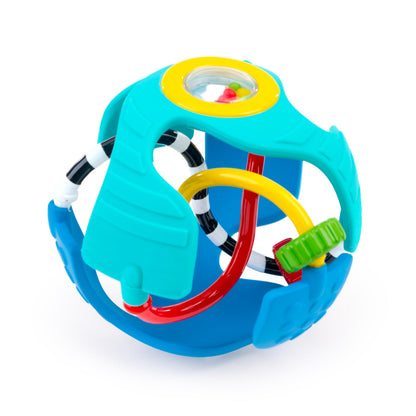 Baby Einstein Rattle & Sense Sensory Ball, with Bead Chasers, Ages 3 Months and Up