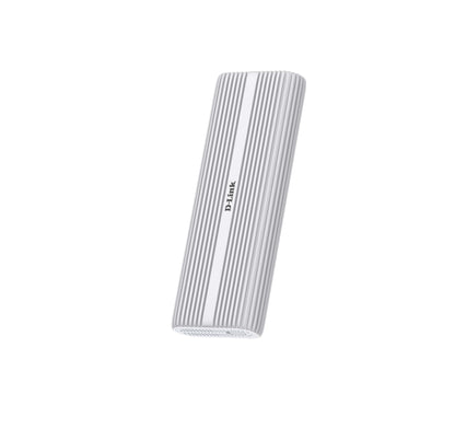 D-Link DSP-411 USB-C 4.0 M.2 NVMe SSD-behuizing, 40 Gbps SuperSpeed, ondersteunt tot 8 TB, MagLev ventilatorkoeling, behuizing van aluminiumlegering, gereedschapsvrije installatie, compatibel met