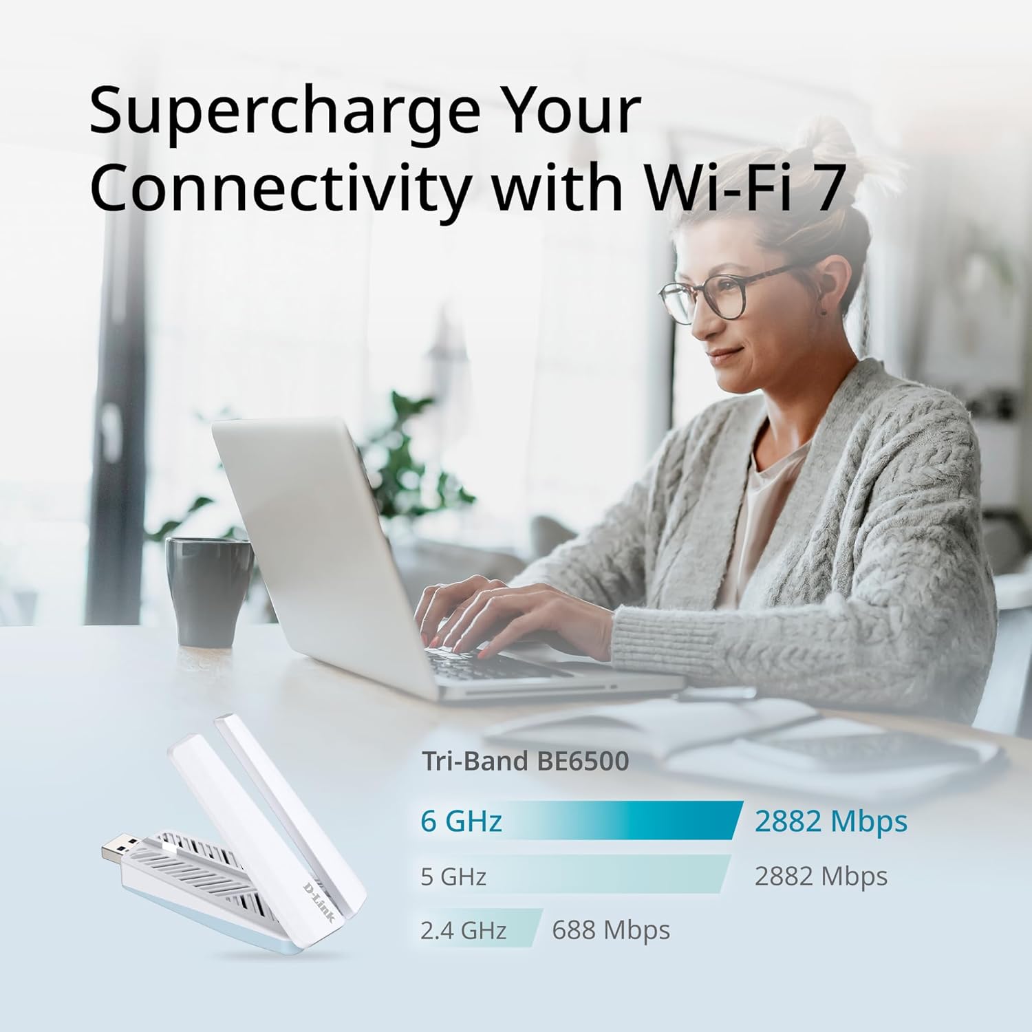 D-Link - Be6500 Wi-Fi 7 Usb Adapter
