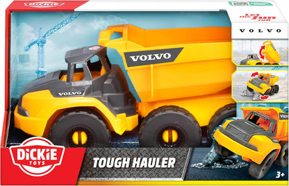 Dickie Toys - Volvo Tough Hauler kiepwagen (26 cm) – speelgoed-kiepwagen voor kinderen vanaf 3 jaar met vrijloop en beweegbare laadvlak, geschikt als zandspeelgoed