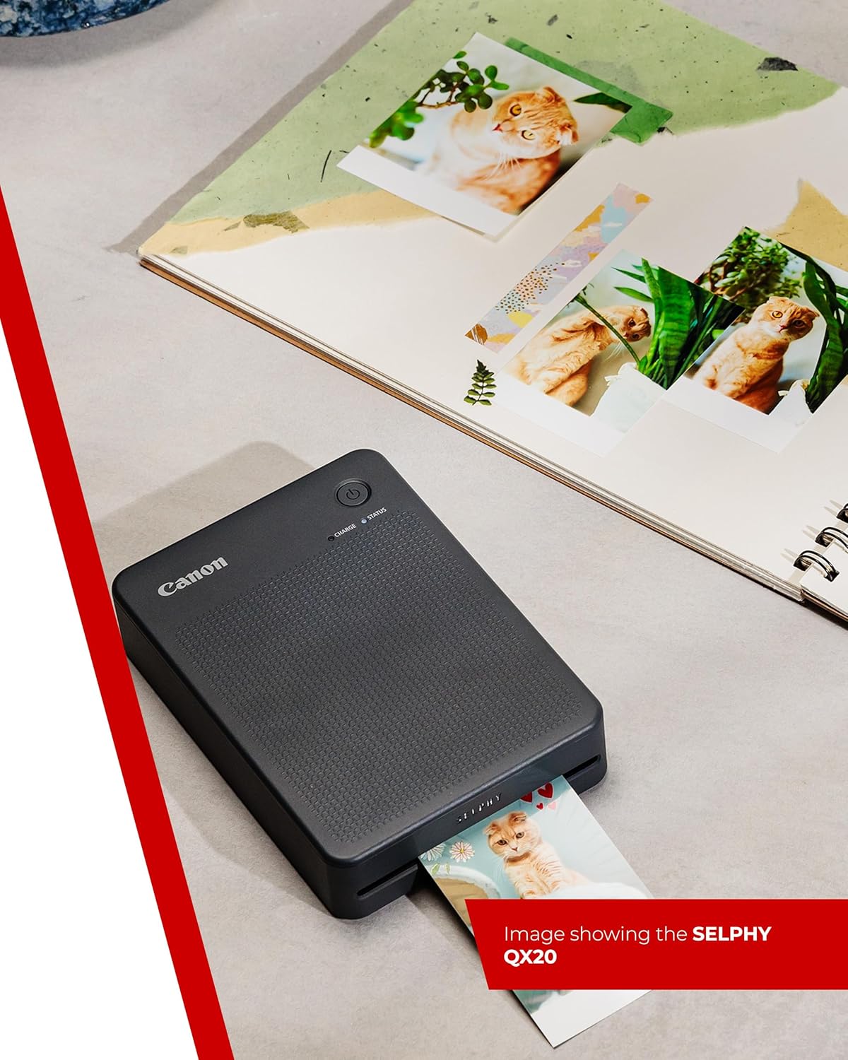 Canon Selphy Qx20 - Printer - Colour - Dye Sublimation - 72 X 85 Mm Up To 0.66 Min/Page (Colour) - Capacity: 10 Sheets -