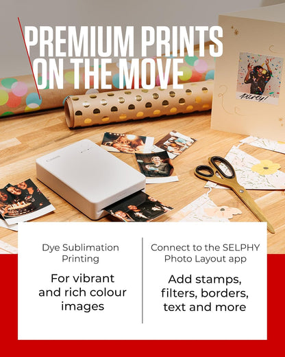 Canon Selphy Qx20 - Printer - Colour - Dye Sublimation - 72 X 85 Mm Up To 0.66 Min/Page (Colour) - Capacity: 10 Sheets -