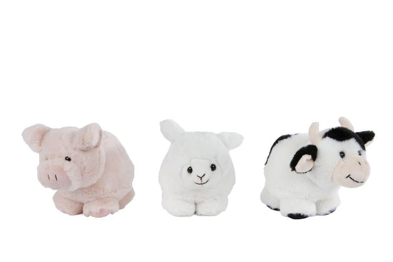Boerderijdieren pluche bol knuffel 12cm - Take Me Home speelgoed