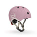 Scoot and Ride & Babyhelm, XX-Small tot Small (45-51 cm), verstelbare pasvorm, lichtgewicht ontwerp, ademende ventilatie, magnetische gesp, veiligheidsgecertificeerd - Wildberry