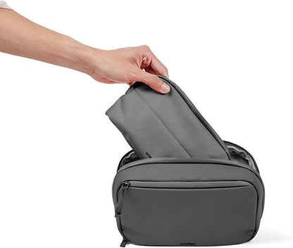 Orbitkey 2-in-1 Tech Accessoirezakje met afneembare slanke hoes - reiselektronica-organizer voor kabels, opladers, oordopjes, powerbank - compacte gadgettas en draagbare technische opbergtas (grafiet