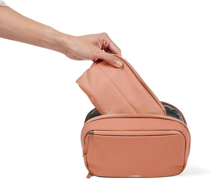 Orbitkey 2-in-1 Tech Accessoire Pouch met Afneembare Slanke Mouw - Reiselektronica Organizer voor Kabels, Laders, Oordopjes, Power Bank - Compacte Gadget Bag & Draagbare Tech Opbergtas (Roze)
