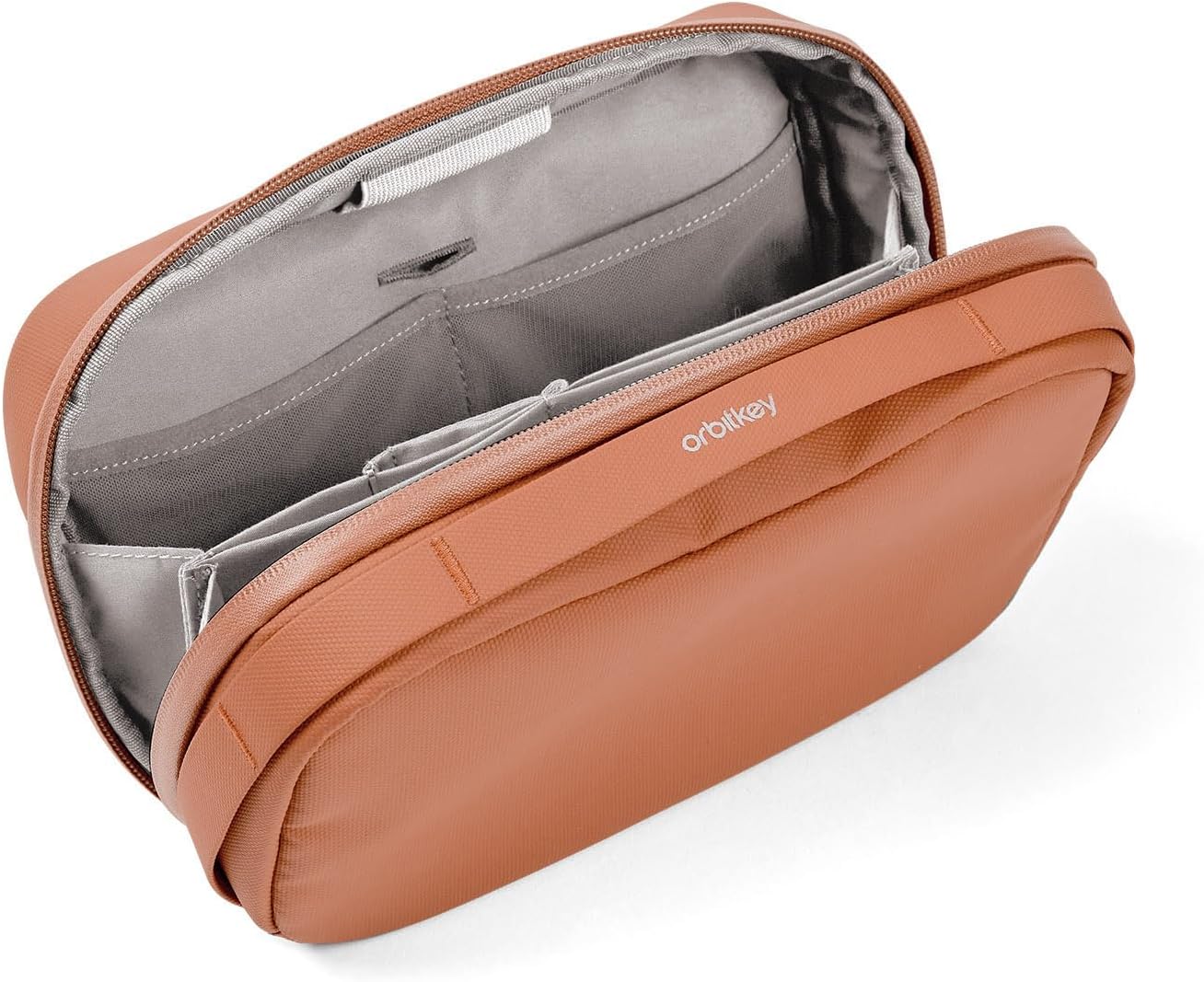 Orbitkey 2-in-1 Tech Accessoire Pouch met Afneembare Slanke Mouw - Reiselektronica Organizer voor Kabels, Laders, Oordopjes, Power Bank - Compacte Gadget Bag & Draagbare Tech Opbergtas (Roze)