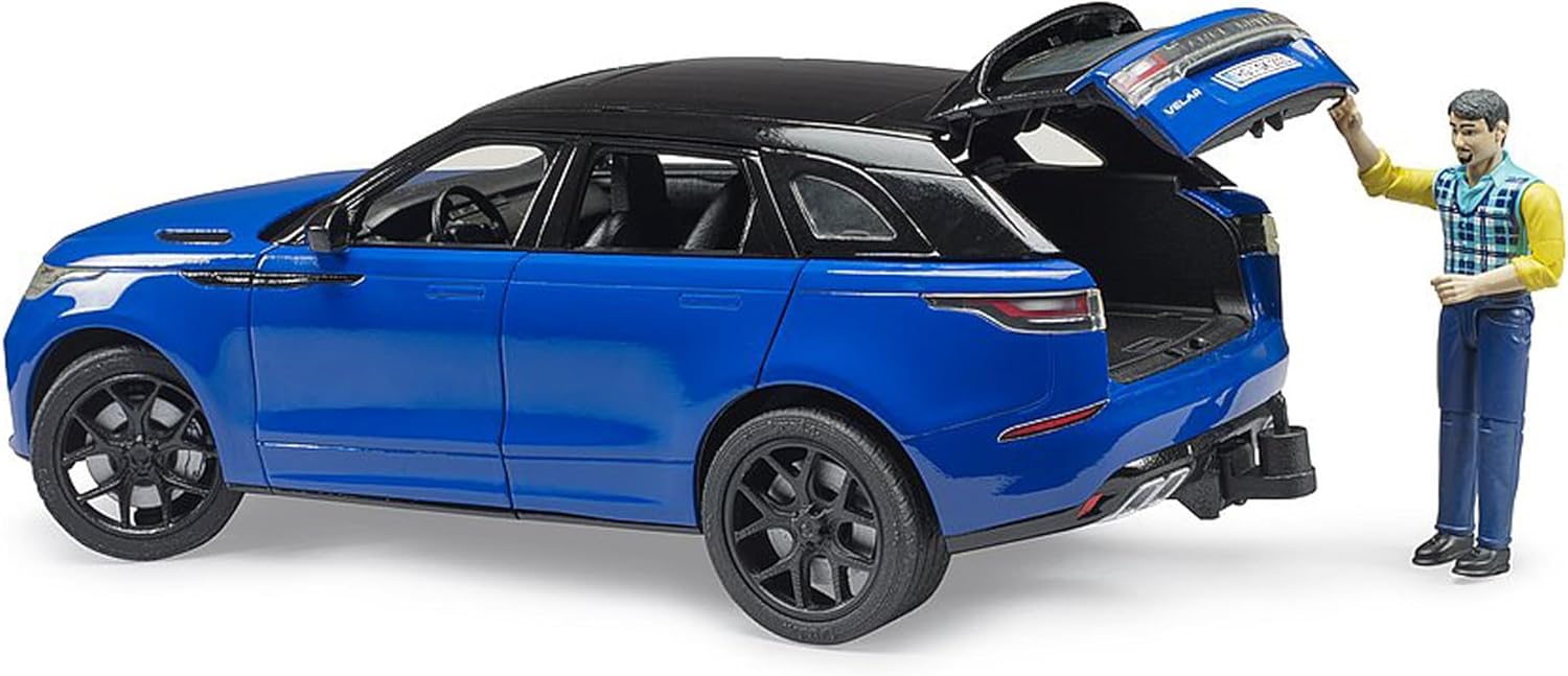 Bruder 02880 Range Rover Velar – 1:16 Scale Off-Road Vehicle Toy, Compatible with Bruder Figures & Accessories, Ages 3+, Blue