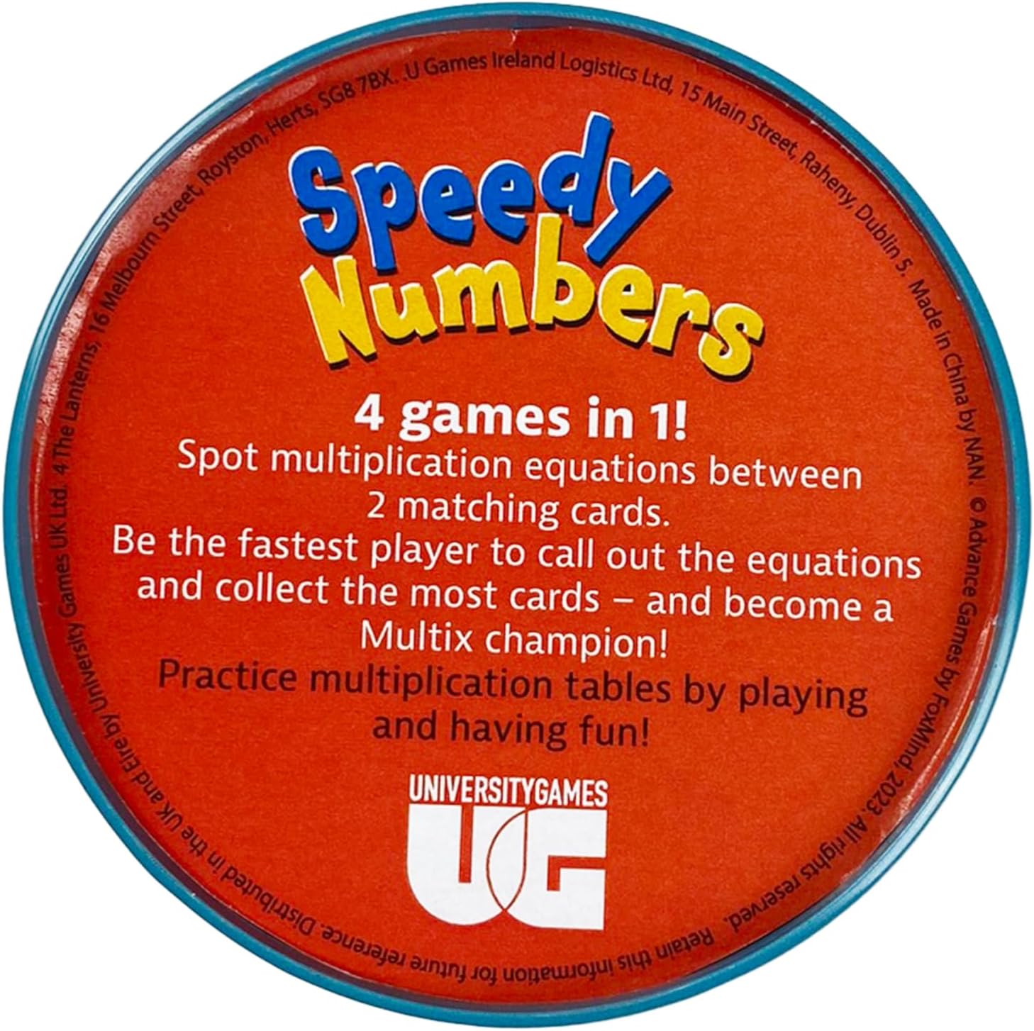 Speedy Numbers Age 7+, Red, Blue, Yellow
