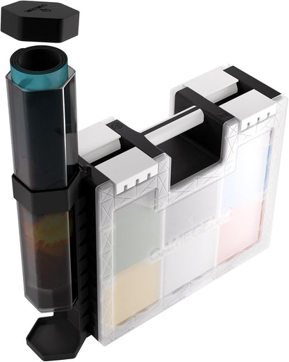 Gamegenic, Game Castle Tube Holder - Black, 2 Holders Including One Playmat Tube, for Standard Size Playmats, Colour: Black