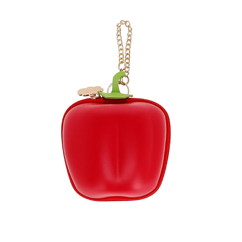 Marushin Pouch Yup! Paprika (Red) Synthetic Leather Applique Embroidery 0585032300