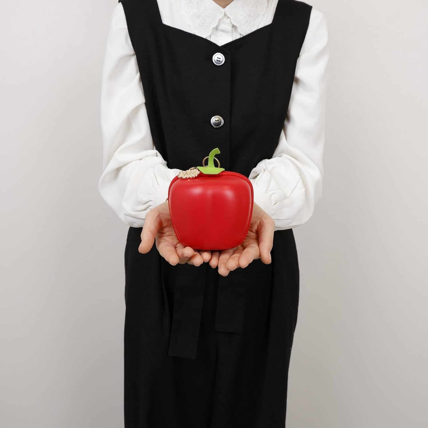 Marushin Pouch Yup! Paprika (Red) Synthetic Leather Applique Embroidery 0585032300