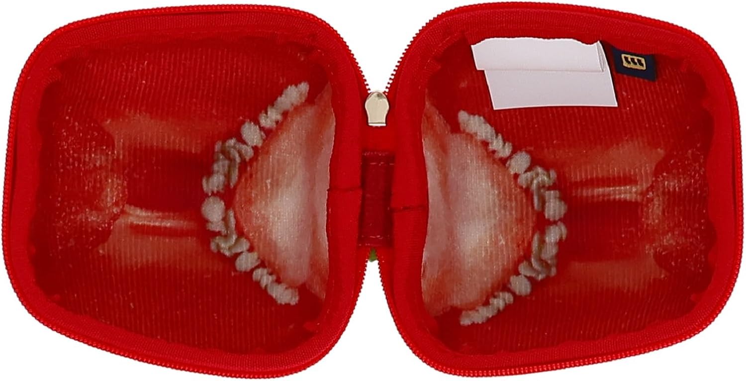 Marushin Pouch Yup! Paprika (Red) Synthetic Leather Applique Embroidery 0585032300