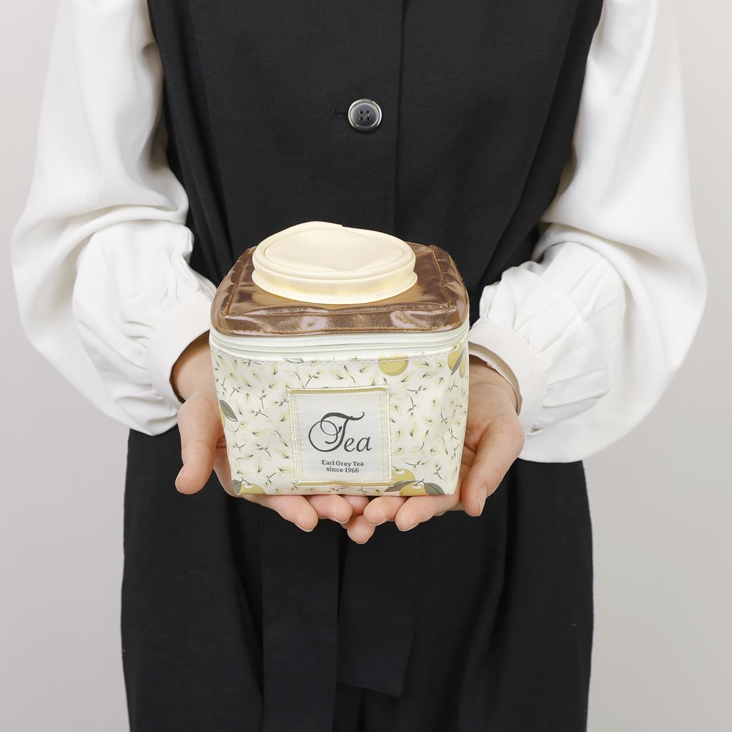Marushin Pouch Yup! Earl Grey Synthetic Leather 0585032900