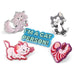 Disney Katze, 5-teiliges Set mit Glitzer-Anstecknadeln