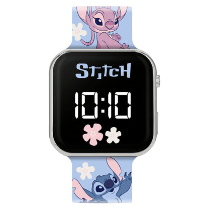 Disney Lilo & Stitch Blue Printed Strap LED Watch LAS4200