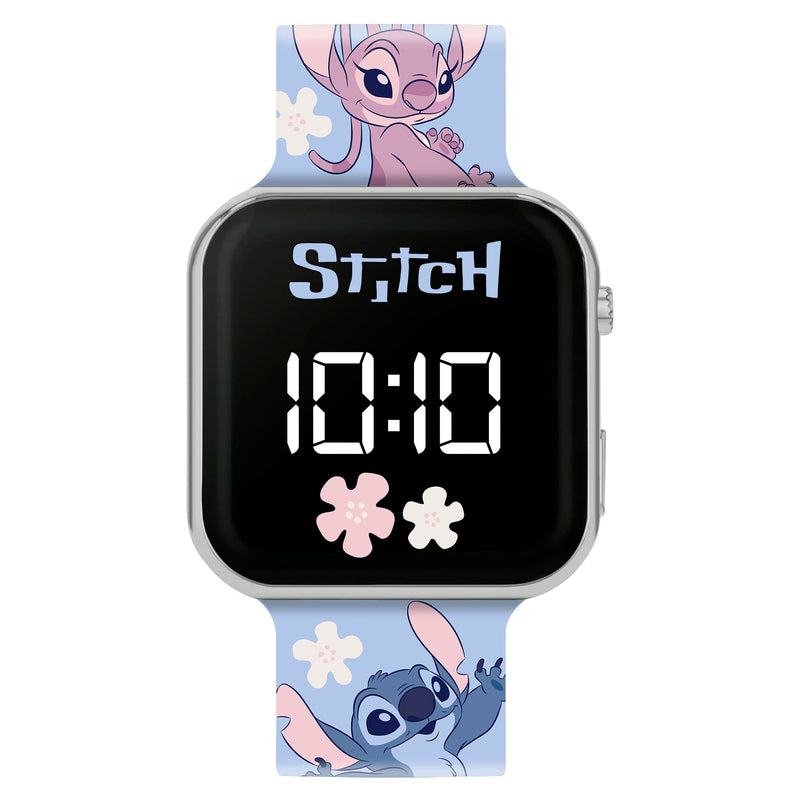 Disney Lilo & Stitch Blue Printed Strap LED Watch LAS4200