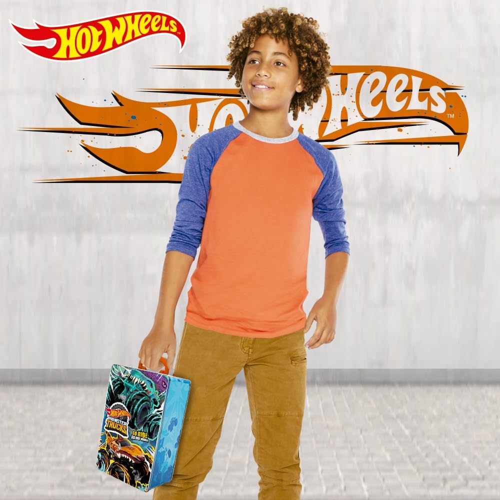 Hot Wheels Monster Trucks Tin Storage Case