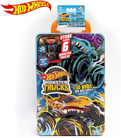 Hot Wheels Monster Trucks Tin Storage Case