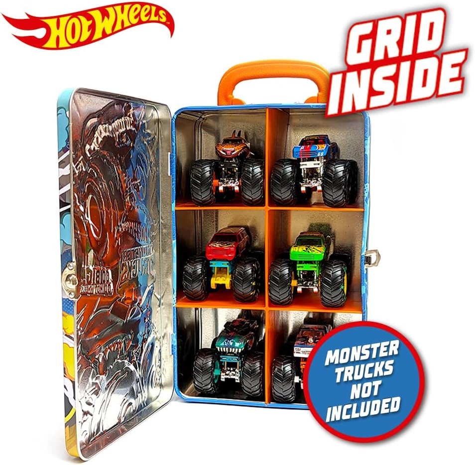 Hot Wheels Monster Trucks Tin Storage Case